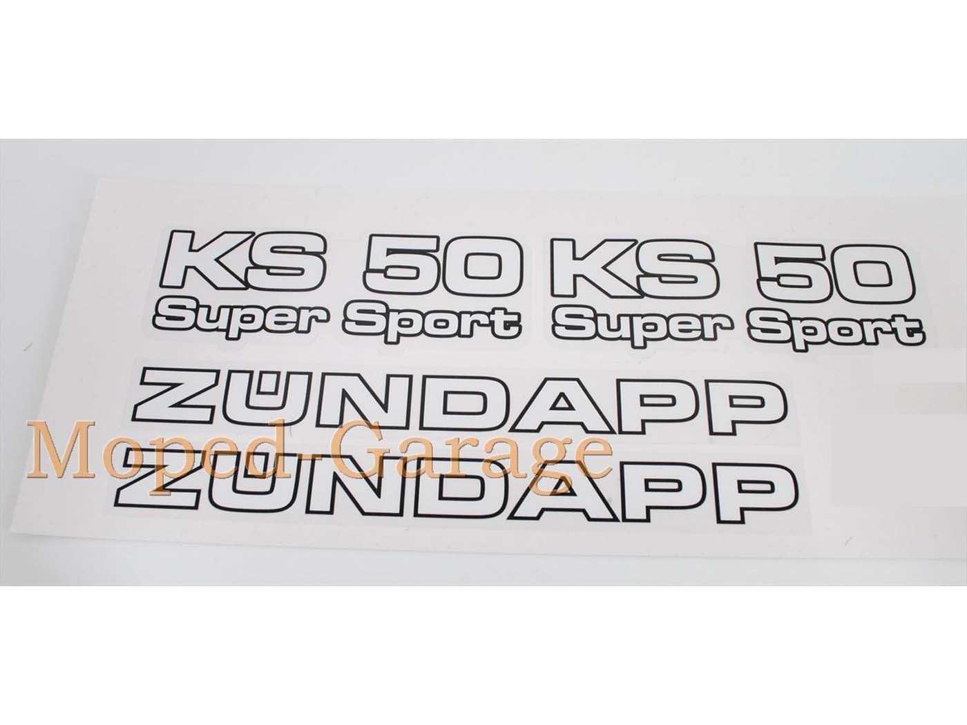 Lipdukų komplektas KS 50 Super Sport 215x25mm, skirtas Zündapp, KS Sport