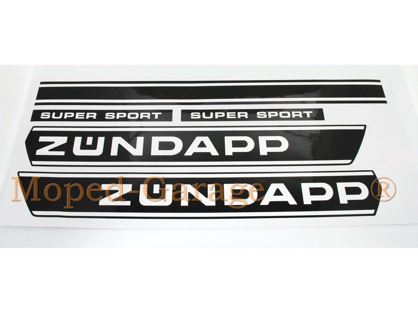 Lipdukų komplektas, skirtas Zündapp KS 50 Super Sport Type 517 Mokick