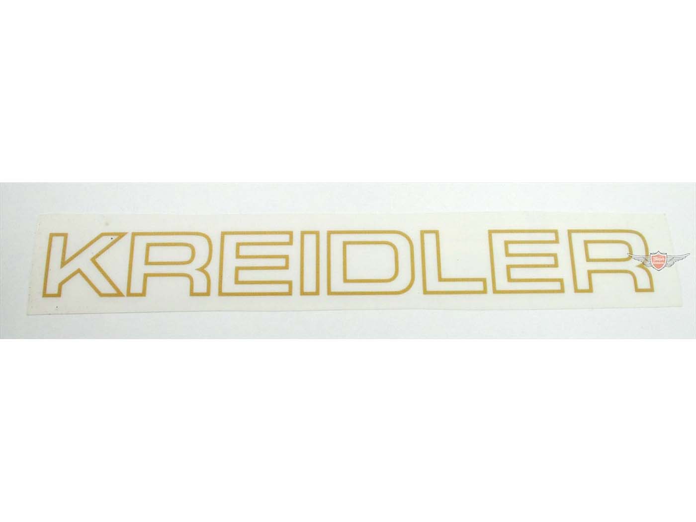 Auksinis lipdukas 200 mm x 22 mm, skirtas Kreidler Florett, Flory, MF, MP