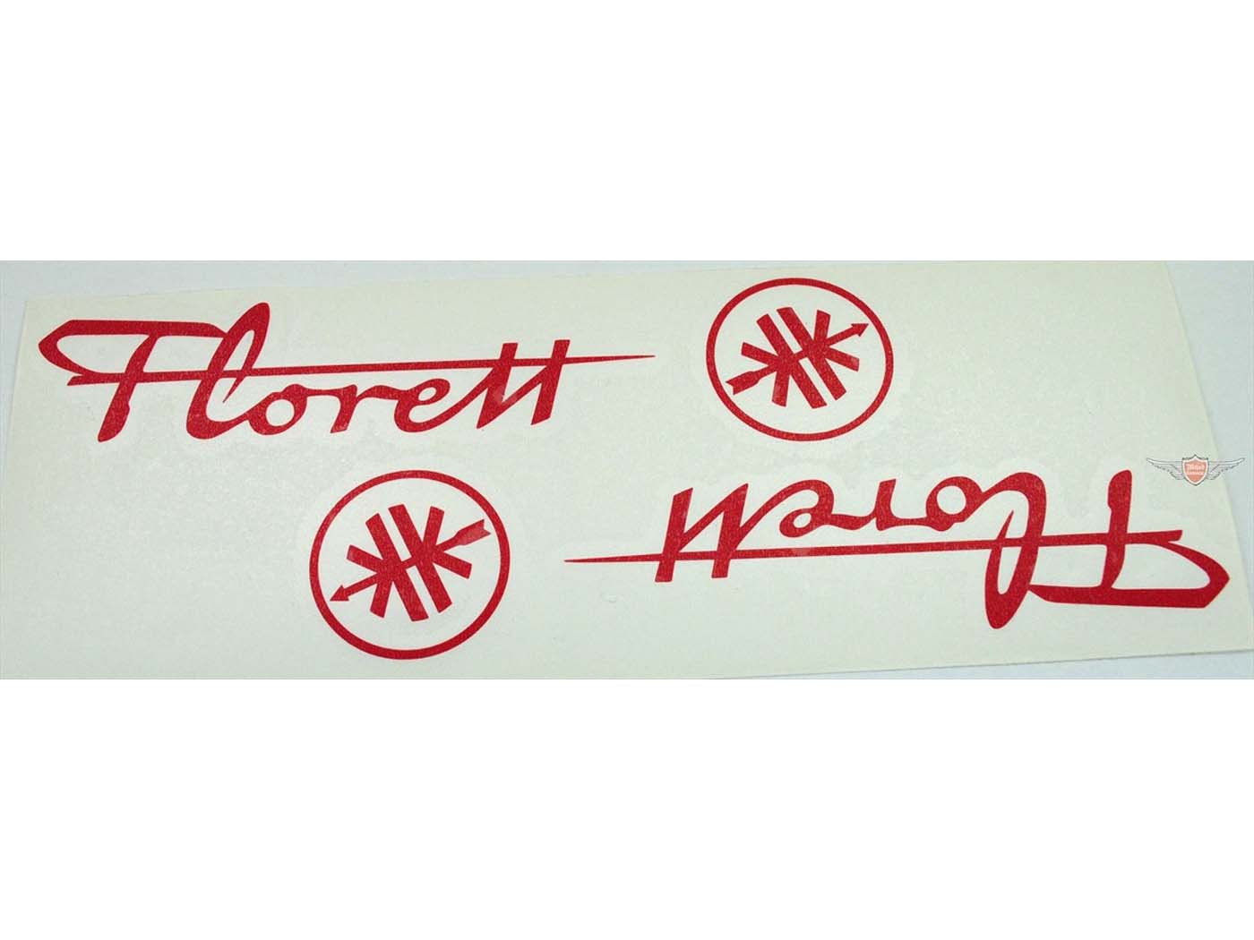 Cisternos lipdukas, raudonas 170 mm x 35 mm, skirtas Kreidler, Florett
