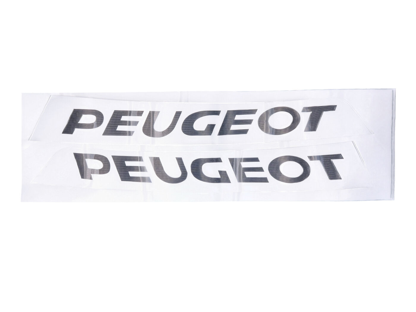 Juodas lipdukas 310mm x 30mm Peugeot mopedui, mopedui