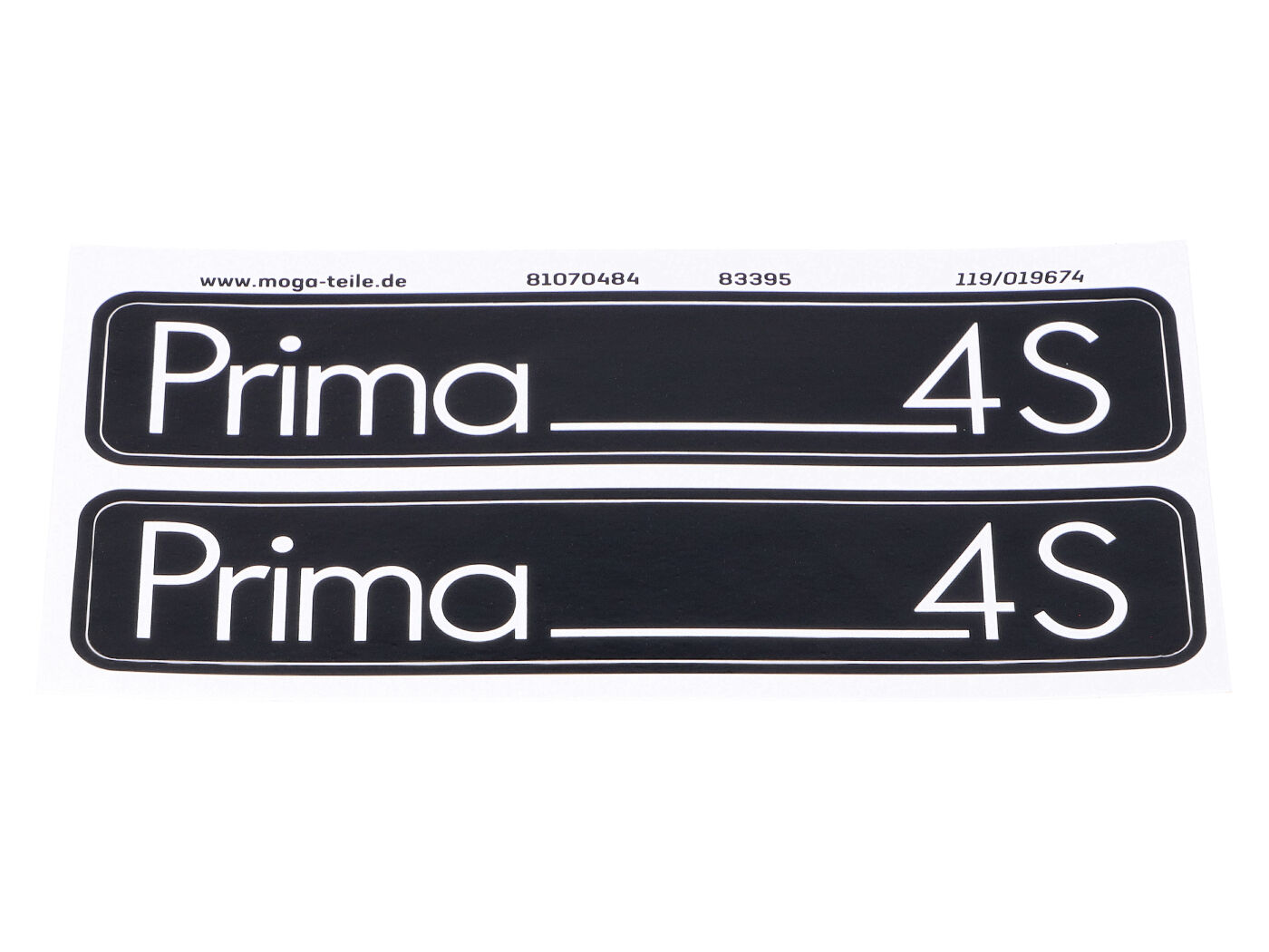Lipdukų komplektas MOGA 105mm x 21mm, skirtas Hercules Prima 4S