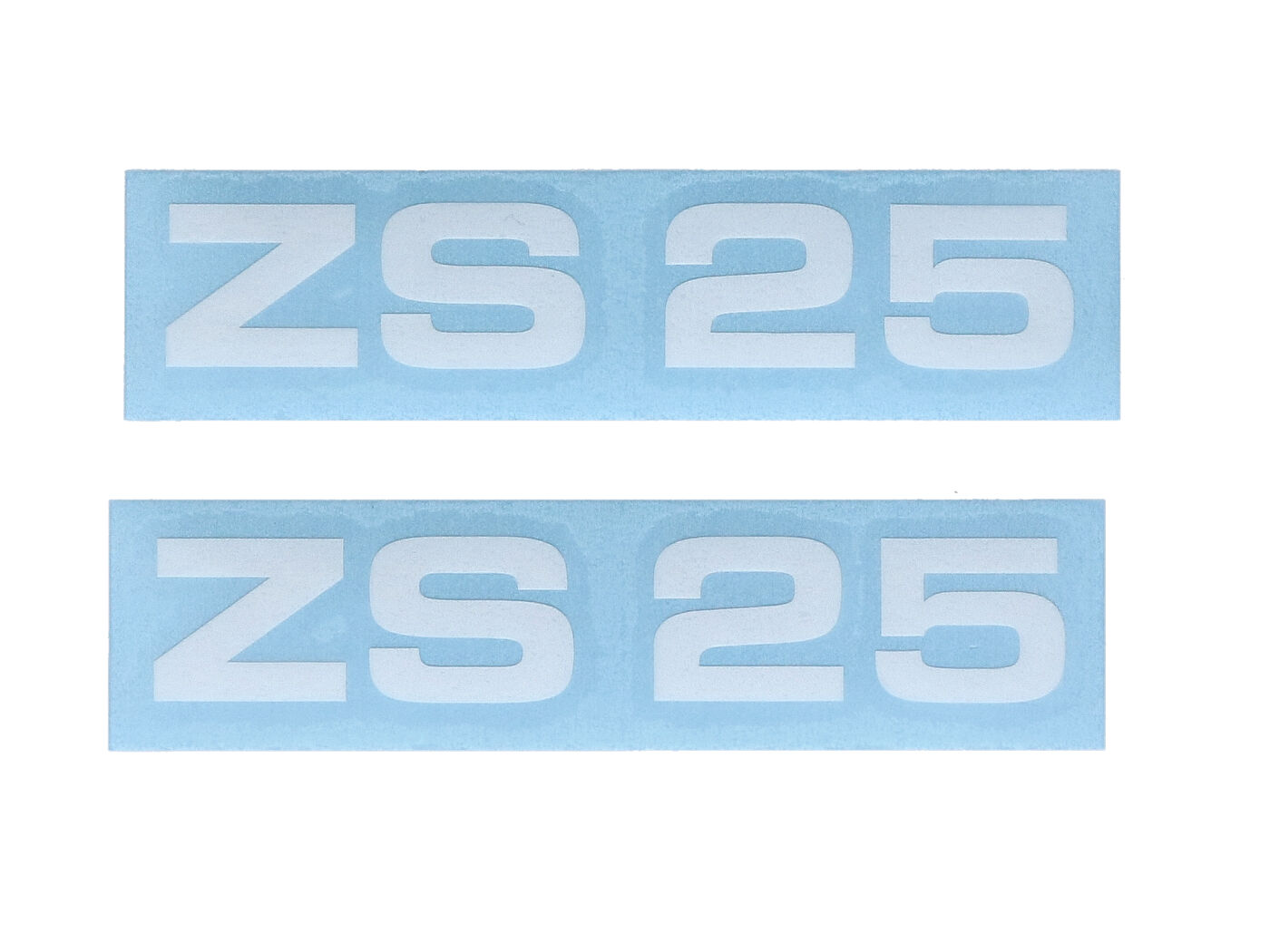 Lipdukų komplektas MOGA 2 dalių Plotis apytiksl. 95 mm aukštis 17 mm, skirtas Zündapp ZS 25