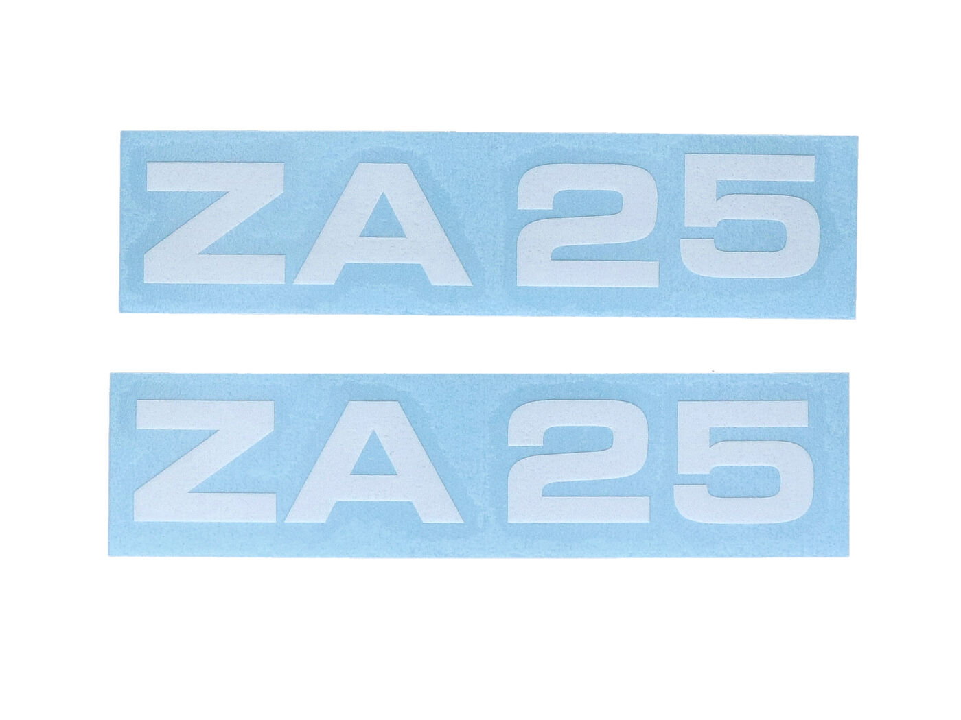 Lipdukų komplektas MOGA 2 dalių Platus 95mm Aukštis 17mm mopedui ZA 25