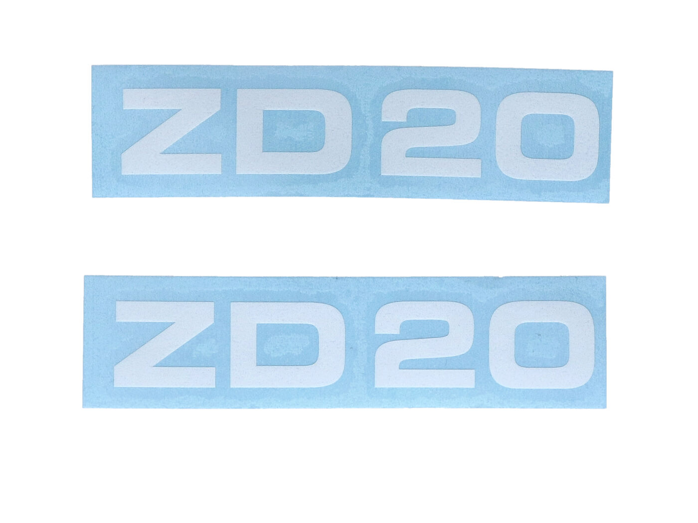 Lipdukų komplektas MOGA 2 dalių pločio 95mm aukščio 17mm mopedui Zündapp ZD 20