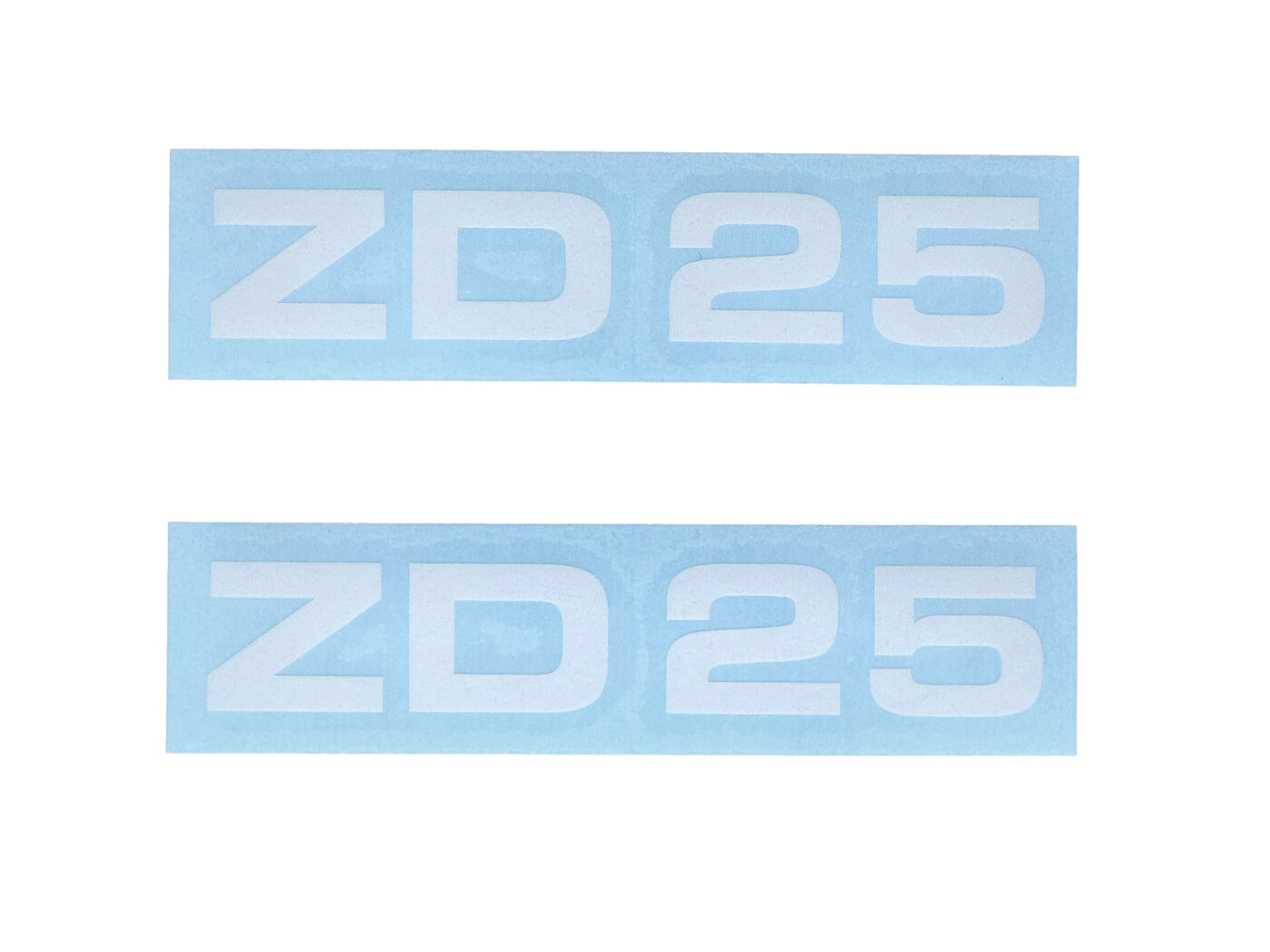 Lipdukų komplektas MOGA 2 dalių plotis apytiksl. 95 mm aukštis 17 mm mopedui Zündapp ZD 25
