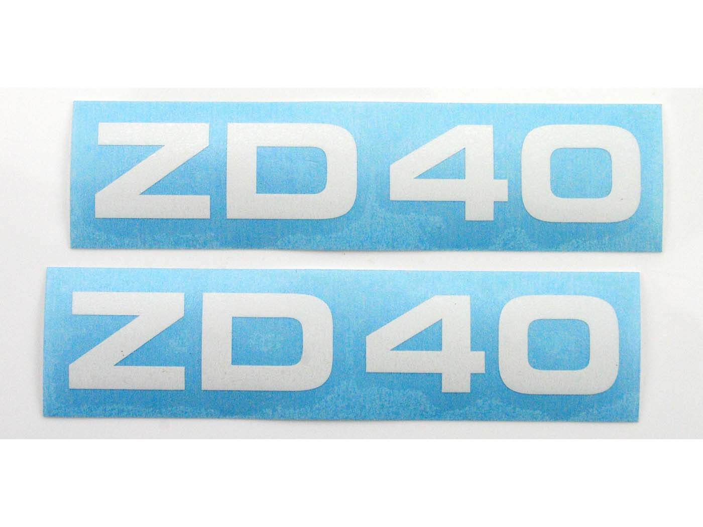 Lipdukų komplektas MOGA 2 dalių pločio 95mm aukščio 17mm mopedui Zündapp ZD 40