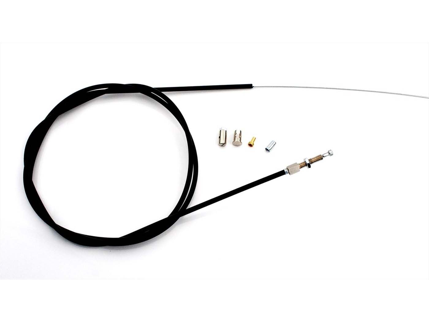 Stabdžių troso priekinis ratas 1600 mm juodas, skirtas Hercules Prima 4, 5, 2, 2N, 2 S, 3 SX, 4N, 5S, M4, M5, Hobby Rider, Optima, DKW, KTM, Rixe, Zündapp, Kreidler