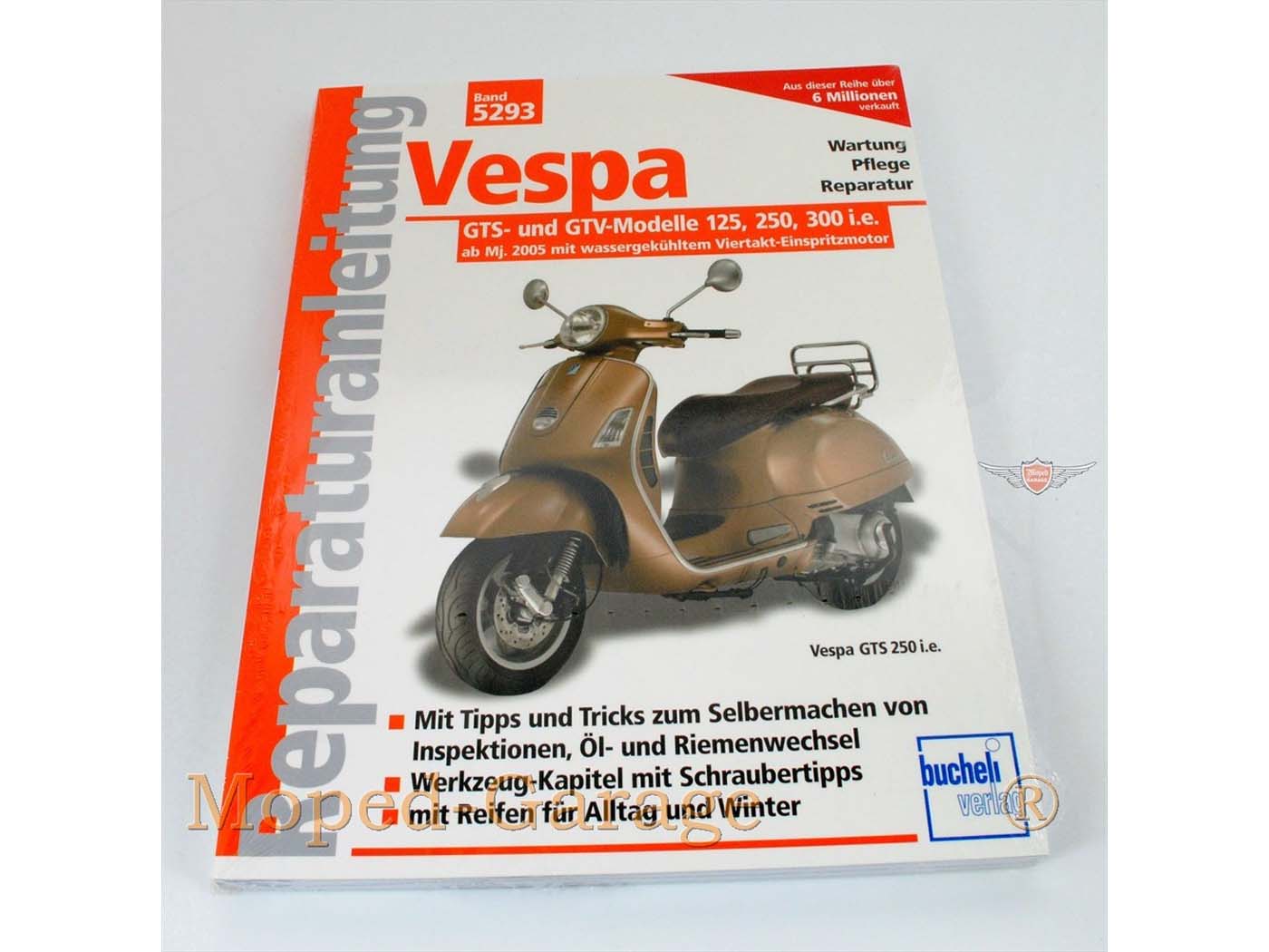 Piaggio GTS, GTV techninis vadovas