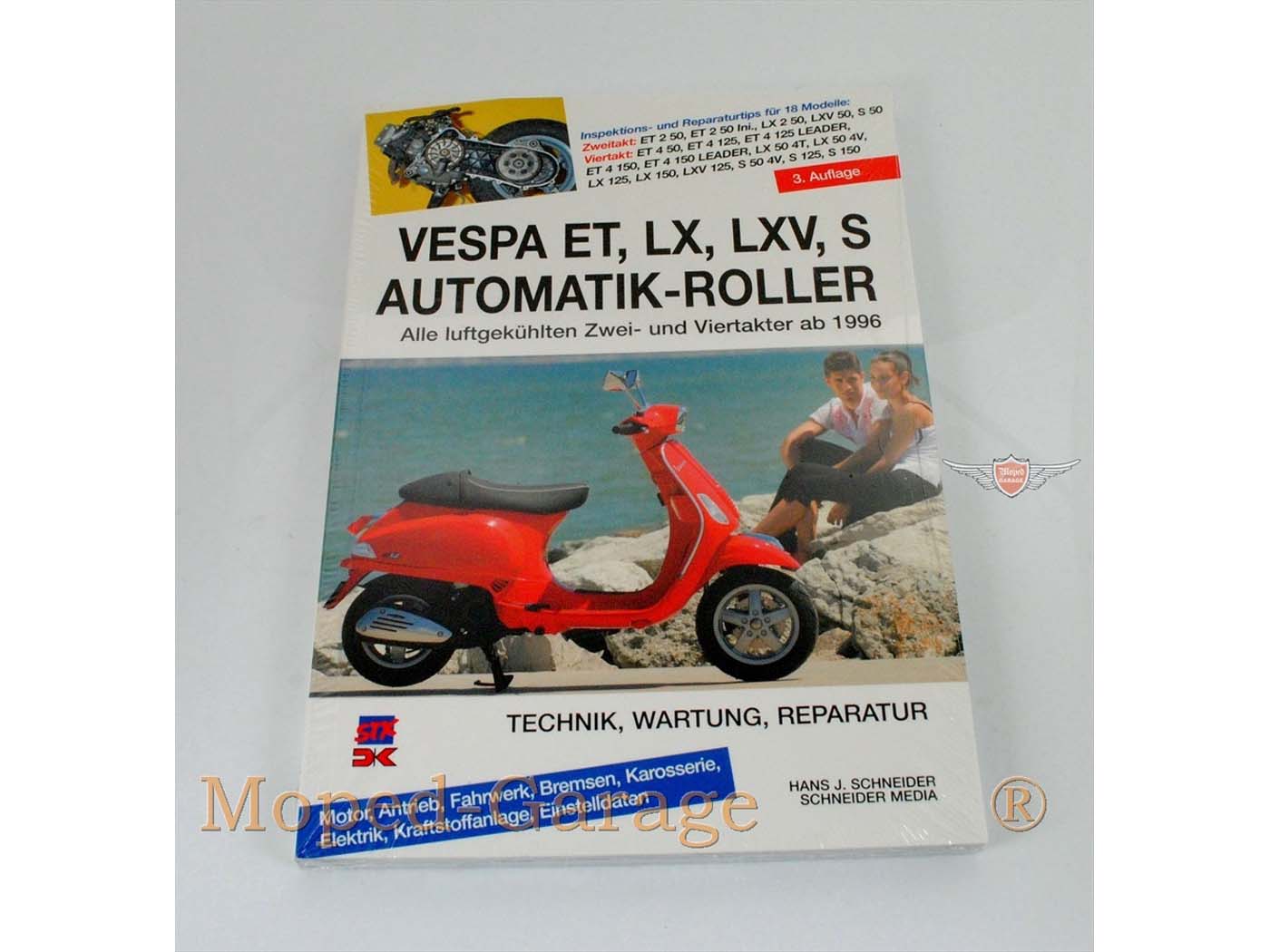 Piaggio Vespa ET, LX, LXV, S remonto instrukcijos