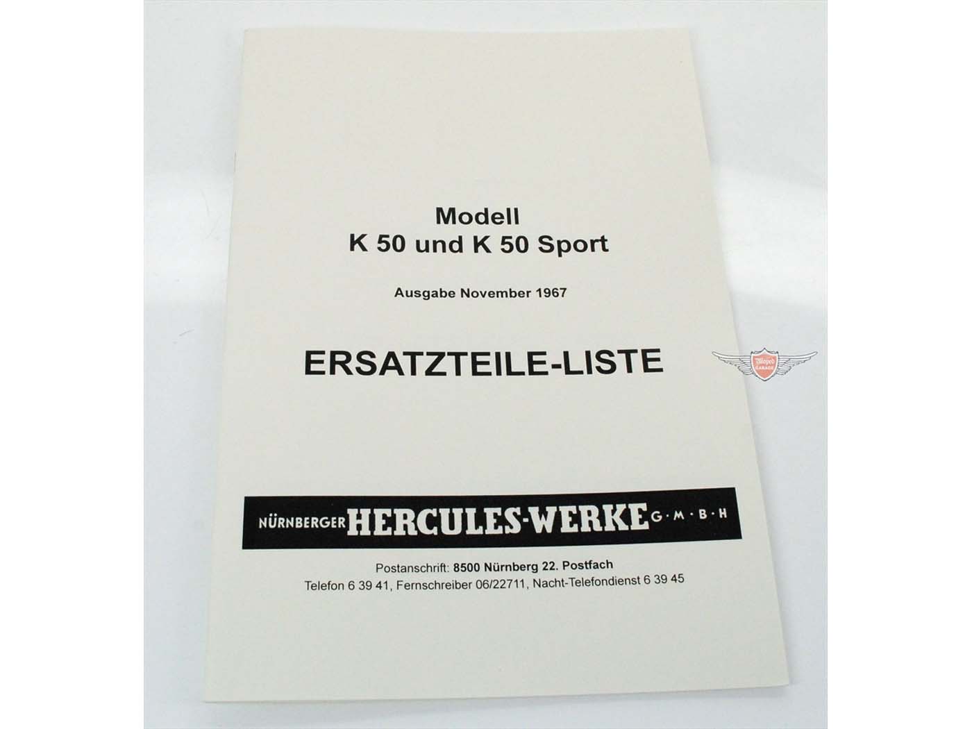 Dalių katalogas Hercules for K 50, 50 Sport