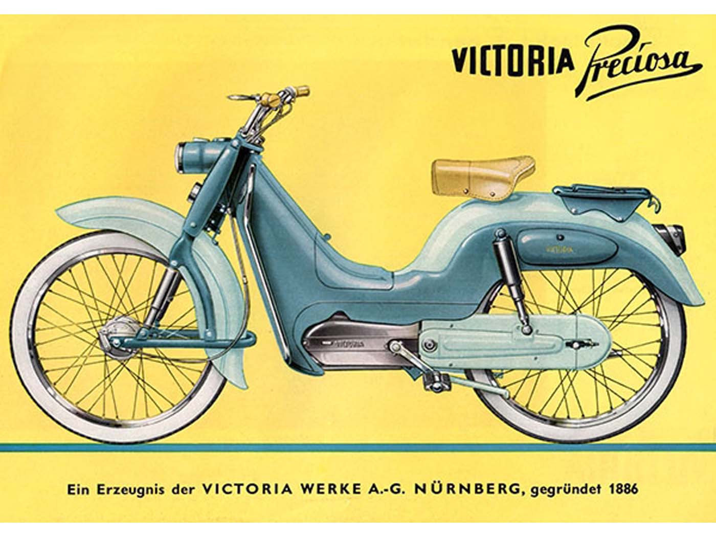 Reklaminis plakatas Viktorija 29 cm 42 mopedui mokick