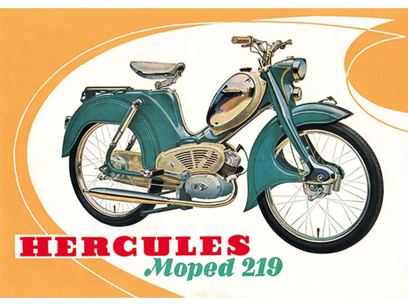 Reklaminis plakatas Hercules 29cm 42cm 219 tipo mopedui
