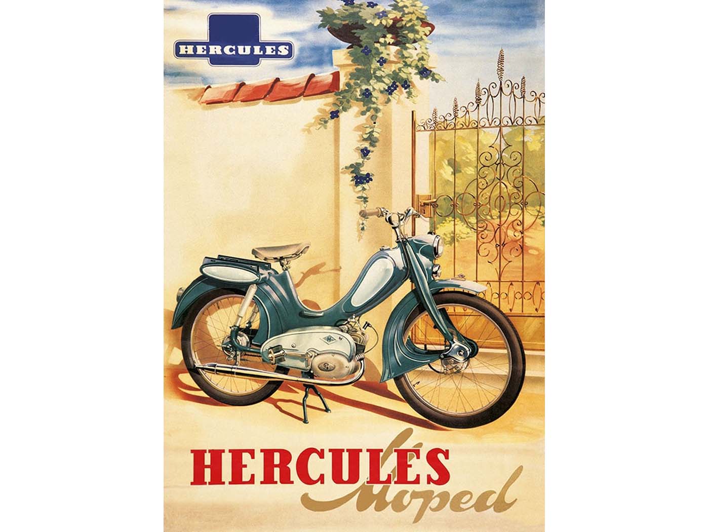 Reklaminis plakatas Hercules 42cm 29cm 217 tipo mopedui