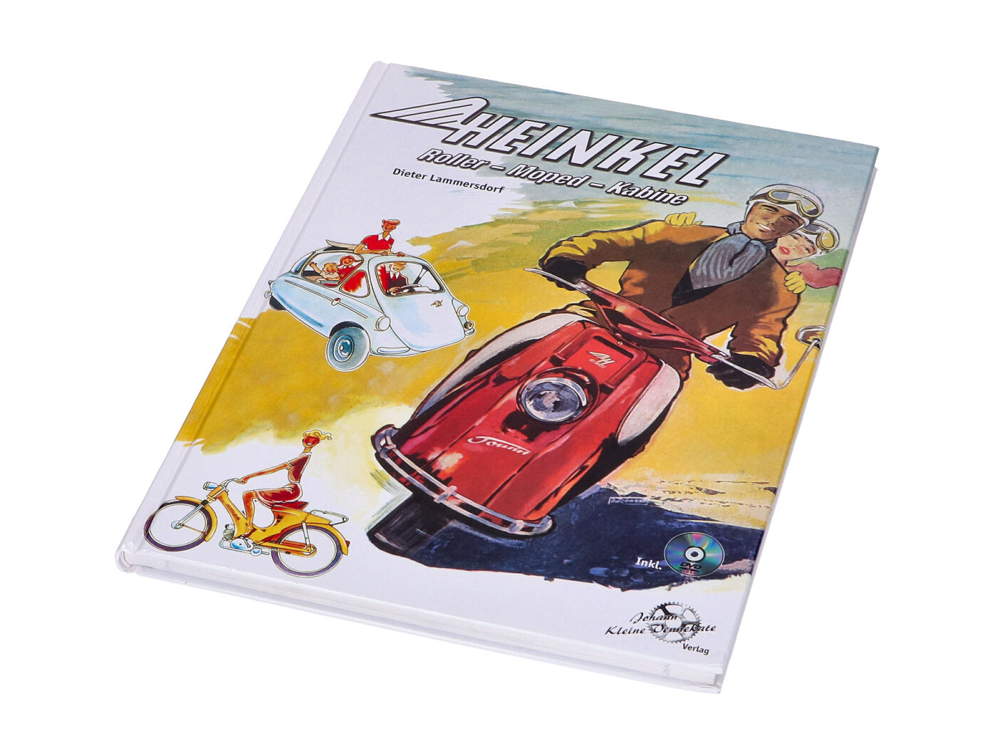 Motorolerio mopedo salono knyga Heinkel DVD
