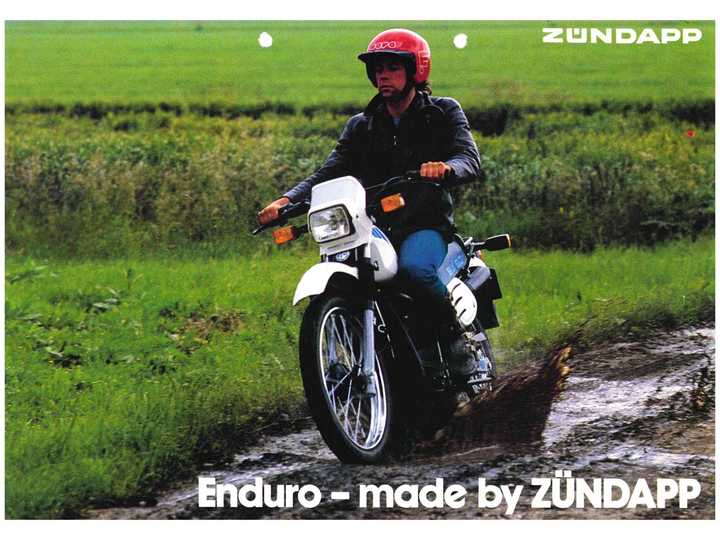 Brošiūra Enduro 2 puslapiai DIN A4 mopedui mokick