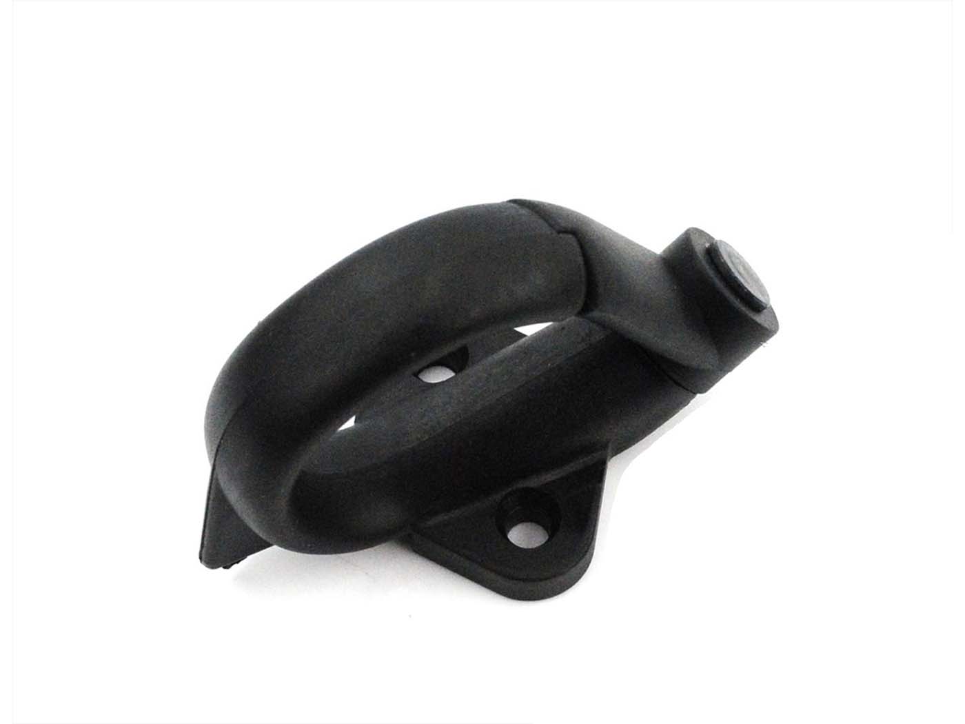 Bagažo kabliukas plastikinis 24mm 27mm juodas Piaggio Vespa, Ciao, Citta, SI, Boxer