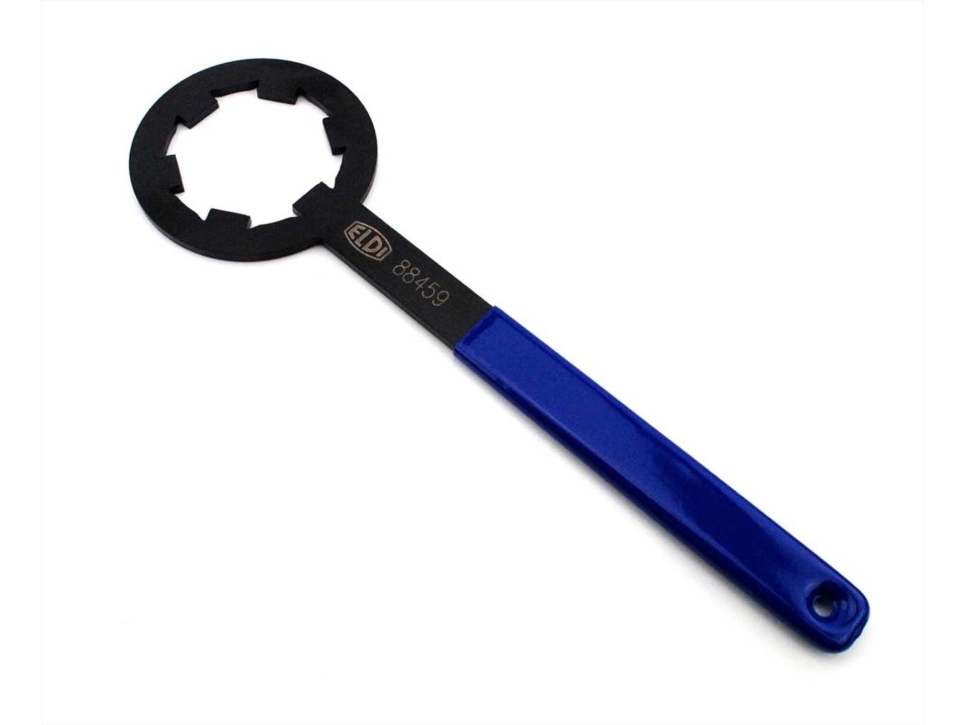 Sankaba ELDI Stop Tool plieno juoda mėlyna skirta Kreidler, Florett, Eiertank, TM, RS, LF, LH, RMC, Mustang, Cross, LM, Super 4, Flory, Moped, Moped, Mokick, KKR