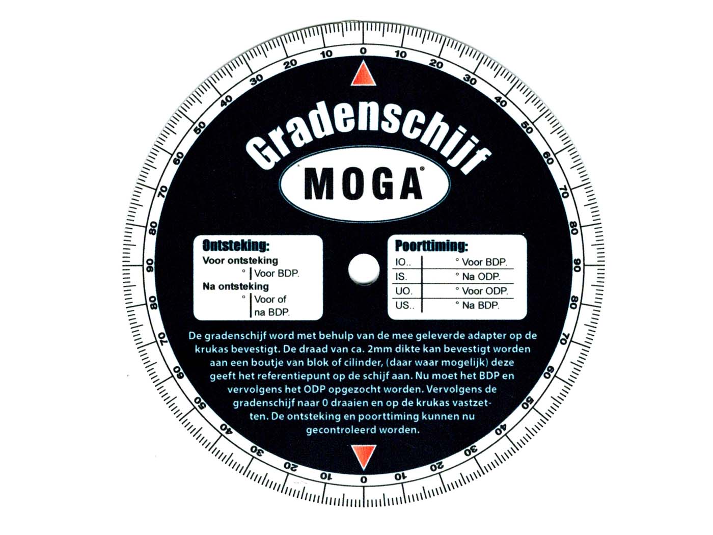 Laipsnio diskas MOGA 120 mm skersmens olandų, skirtas Zündapp, Kreidler, Hercules, Puch, Miele, DKW, KTM, Rixe, Mofa, Moped, Mokick