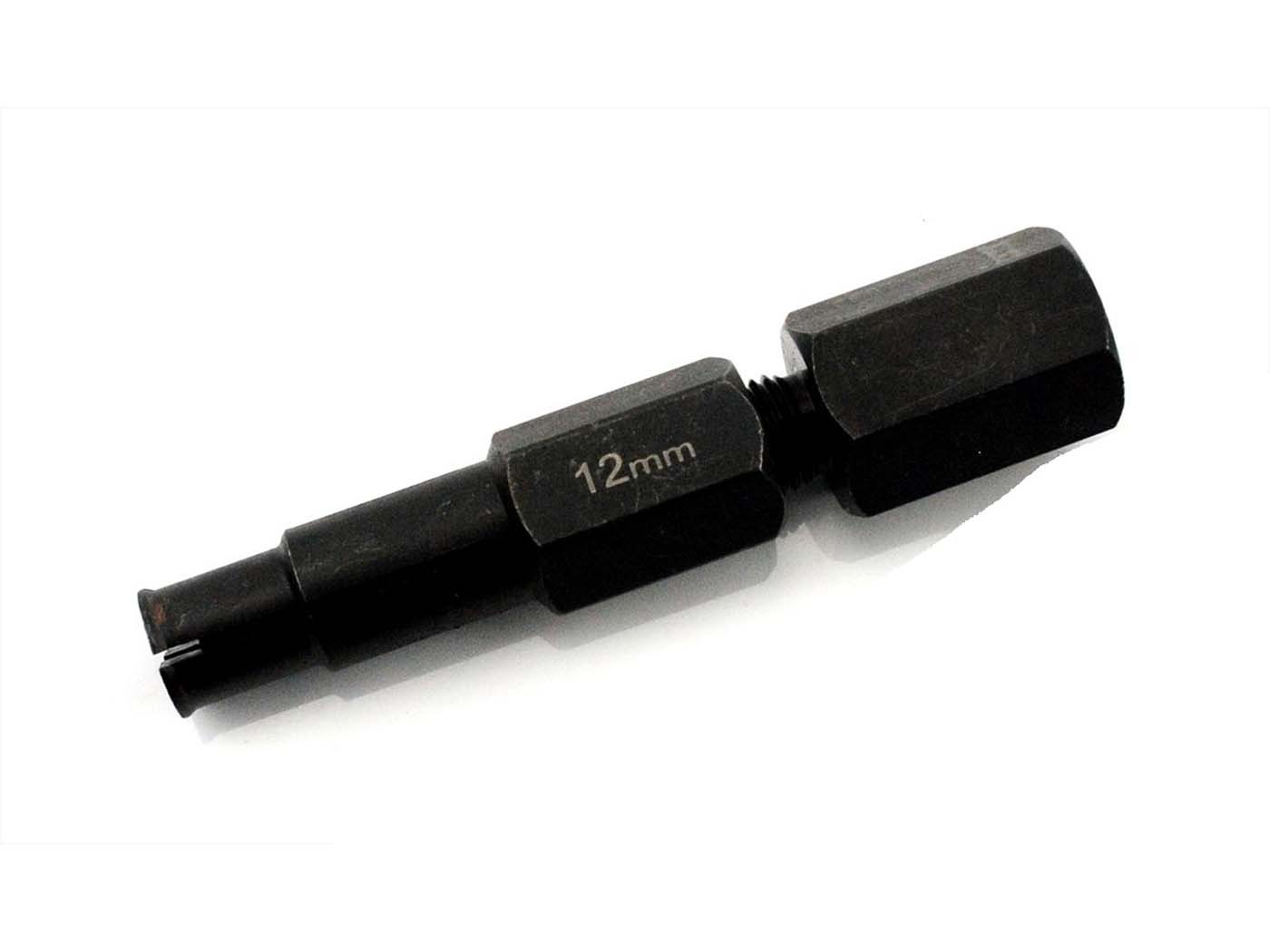 Apatinis laikiklio traukiklis plieninis 12mm juodas mopedui, mopedui, mokickui