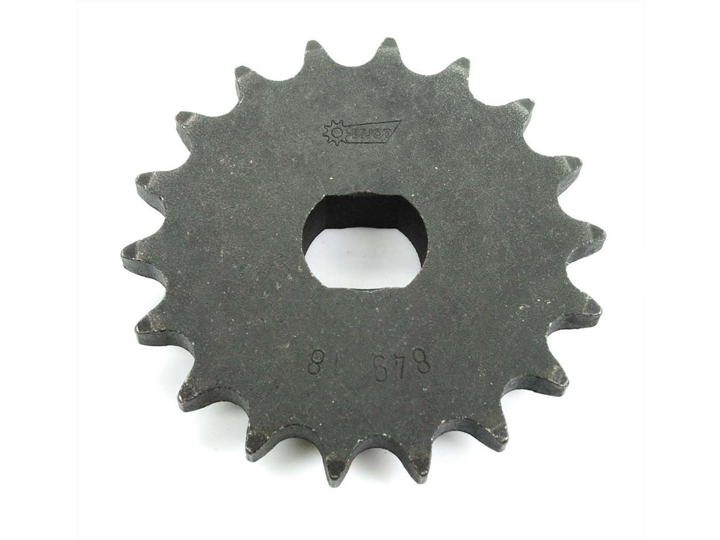 Plieninis krumpliaratis Esjot 18 dantų ovalus tvirtinimas, 20x16 mm, skirtas Zündapp, K 80, KS 80 Touring, Super, SX 125, 175