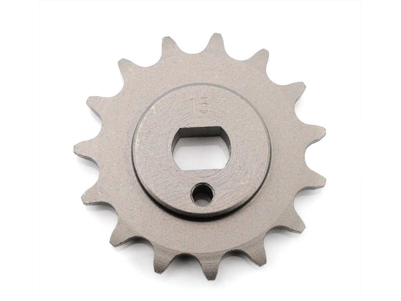 Žvaigždute sustiprinta 15 dantų 15x11 mm, skirta Kreidler, Florett RS, TS 66, GT, Mustang, RS-B, RSH-B, RS-L, RS-G, RSH-G, TM