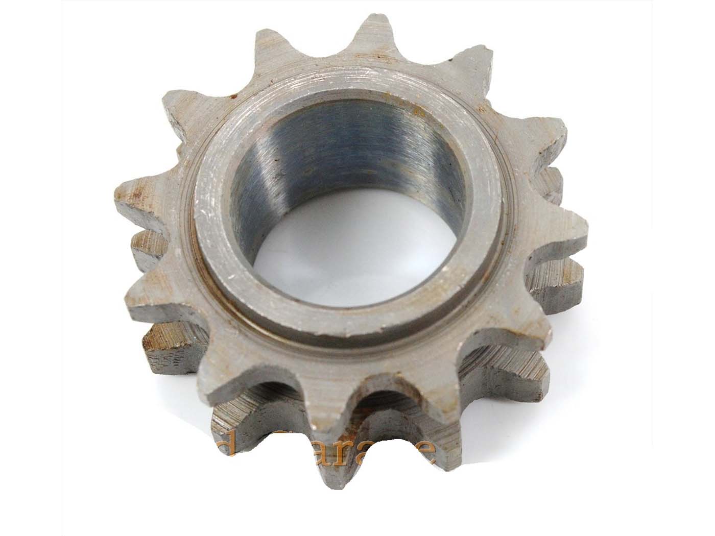 Krumpliaračio plieno 12 dantų 26 mm vidinis skersmuo 23 mm bendras plotis 4,5 mm krumpliaračio plotis Mobylette 40TL, 140 TL, N 150 50S, 50L, 50 VS, VL, Motobecane, MBK 51