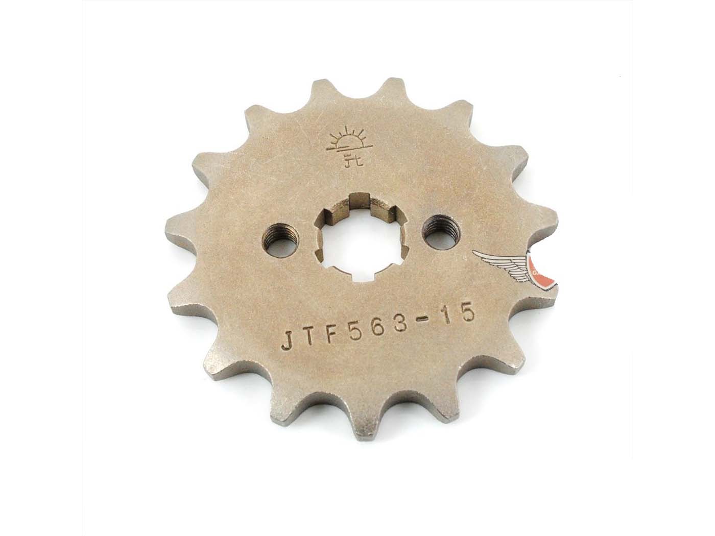 Plieninis žvaigždutė 15T, skirta Yamaha DT 50 MX, M, R, FS1 50, DX, 80 FS1G RD DX