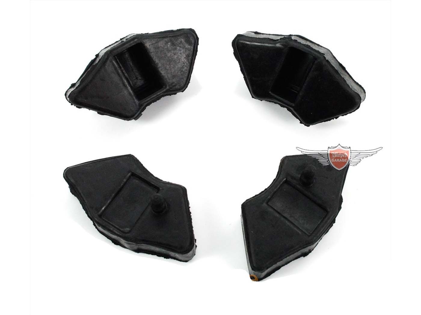 Amortizatorius guminis juodas 4 vnt. Yamaha, FS 1, RD 50