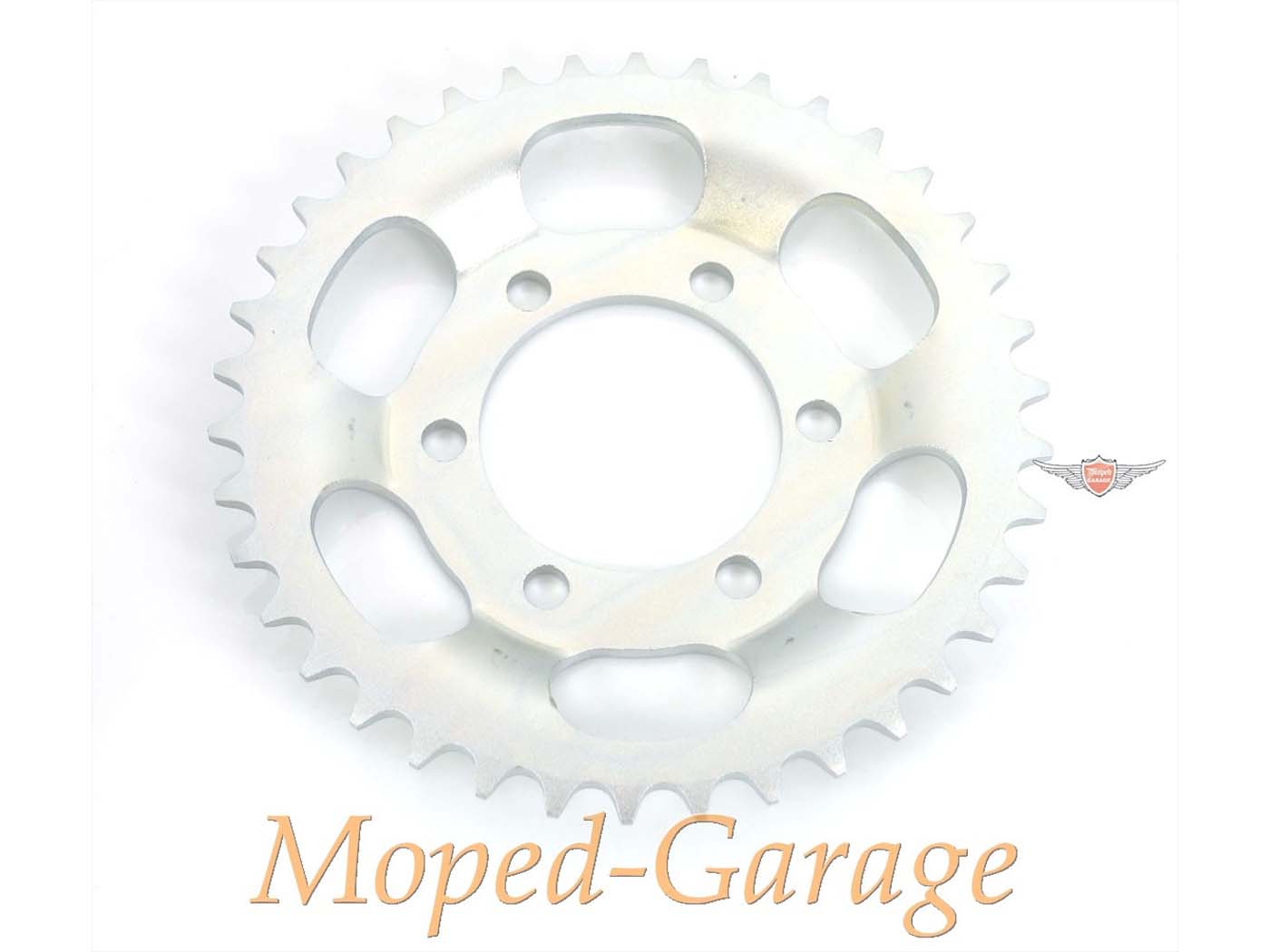 Plieninis 38 dantų krumpliaratis 120 mm, skirtas Zündapp ZD 20, 40, 25, ZL Hai CX 25 TS, ZS ZE C 50 Sport, GTS 50, TS