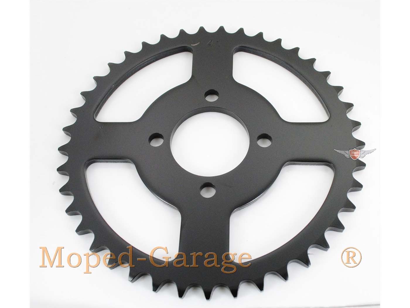 Žvaigždė sustiprinta 41 dantu 44 mm juoda, skirta Yamaha, DT 50 MX, RD