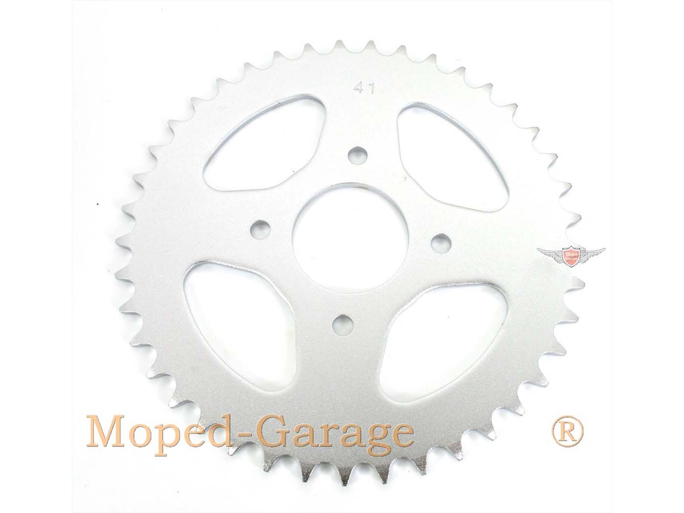 Žvaigždutė Presto aliuminio 41 dantų 4 skylės Hercules Prima 1, 2, 3, 4, 5, 6, MP MF M HR Hobby Rider, P MX SX, Optima Pronto, Presto, Garelli Cross 40, KTM 505, Zündapp A 25 Automatic Type 460-01, 460-02