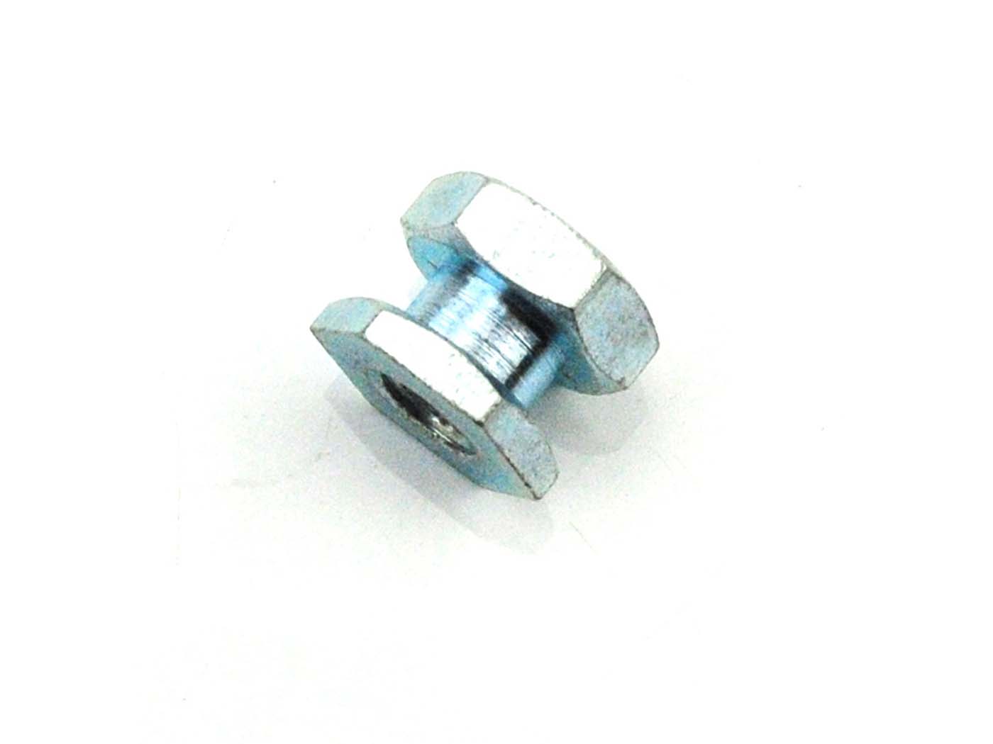 Plieninė veržlė M6, skirta Sachs, 501/3, 501/4, 50S, Hercules, MK 1, 2, 3, 4, Supra 4 GP, Enduro, KX 5, K 50, DKW, RT 159, KTM, Comet