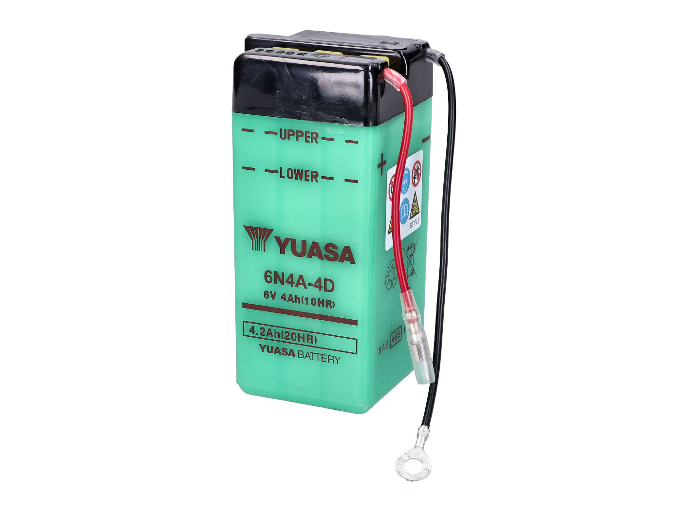 Baterija Yuasa 6N4A-4D 6V 4Ah Elektra tuščia be rūgšties paketo