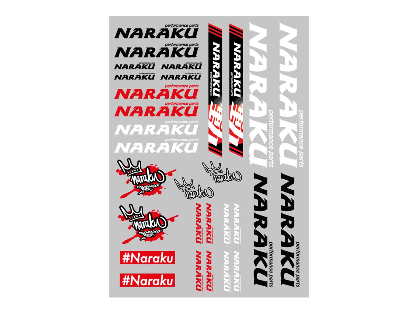 lipdukų komplektas Naraku 29,7x21cm 30 vnt skaidrus