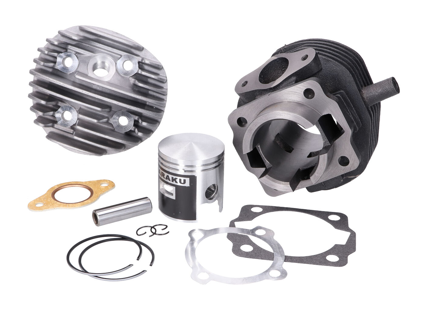 Cilindro komplektas Naraku 75cc 47mm su cilindro galvute Vespa V50, Special, PK, Ape
