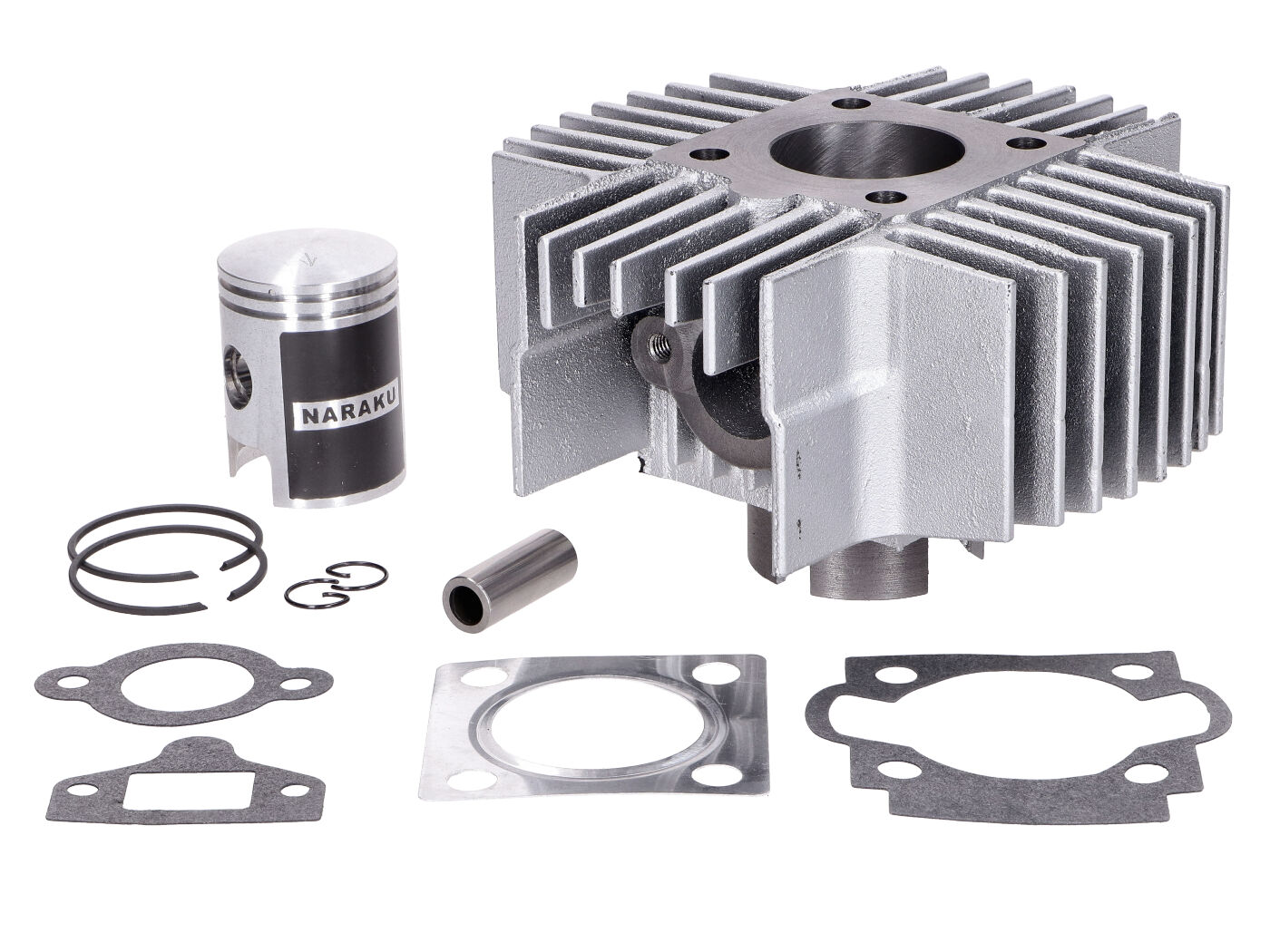 Cilindro komplektas Naraku 50cc 38mm ilgio aušinimo briaunos tipas Puch Maxi