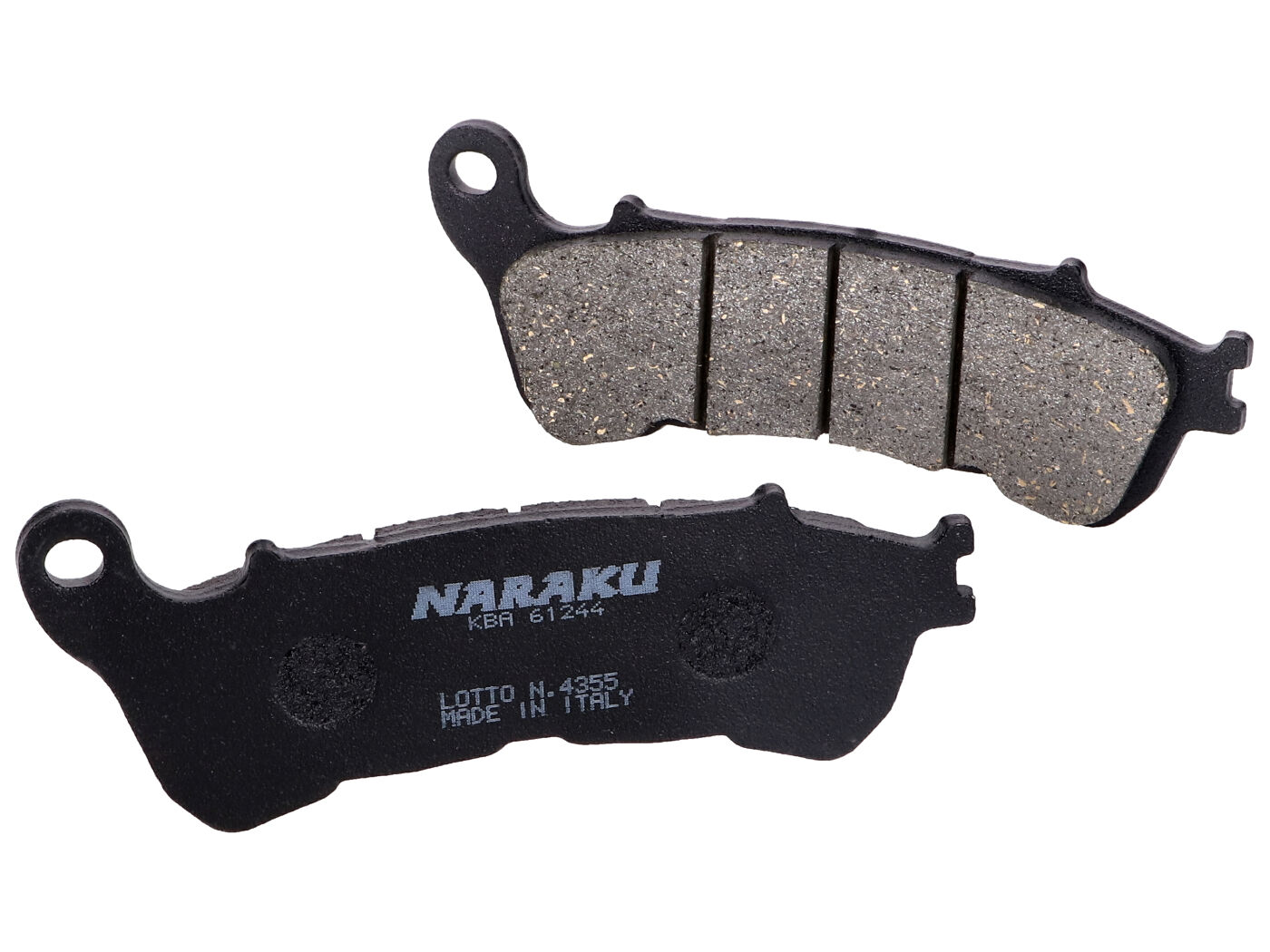Stabdžių kaladėlės Naraku organic, skirtos Honda Forza, S-Wing FES, Suzuki Burgman, Sixteen