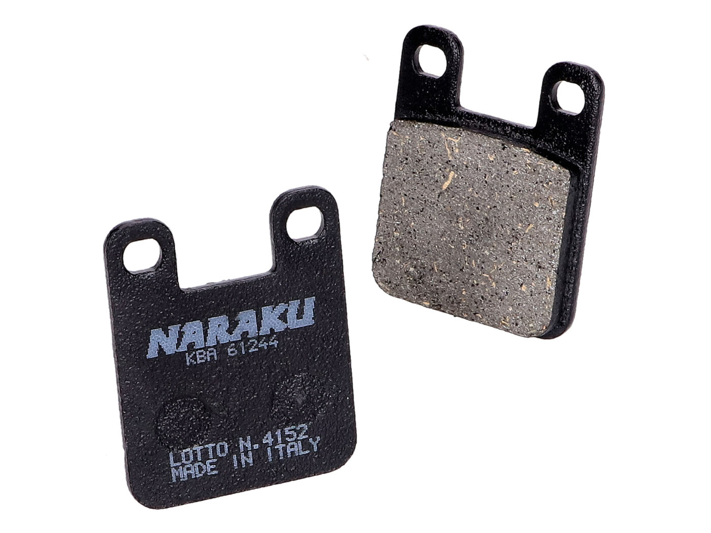 Stabdžių kaladėlės Naraku organic skirtos Derbi, Gilera, Italjet, Peugeot