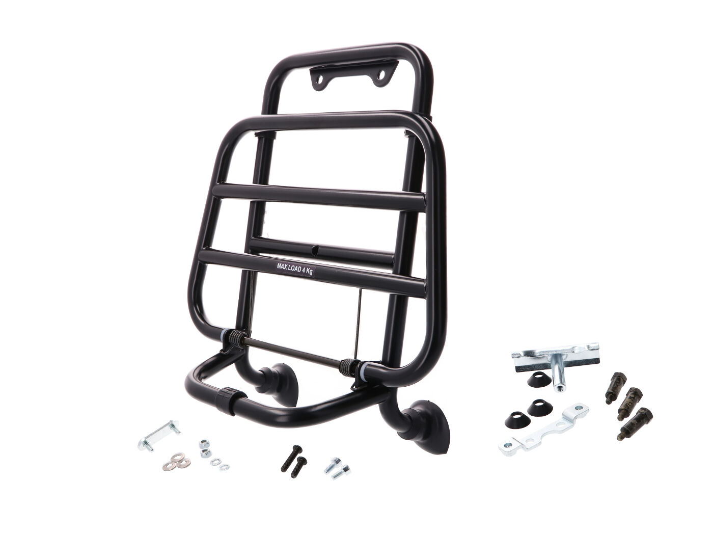 priekinė bagažinė OEM sulankstoma juoda, skirta Vespa GT, GTV, GTS