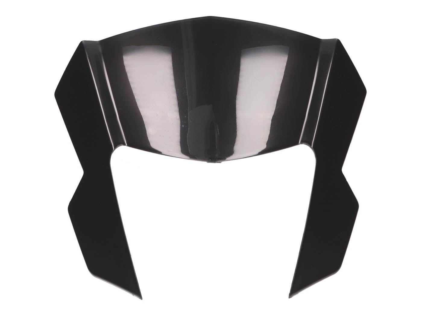 priekinių žibintų gaubto viršutinė dalis OEM juoda, skirta Aprilia RX, SX, Derbi Senda, Gilera RCR, SMT 50 Euro4 2018-
