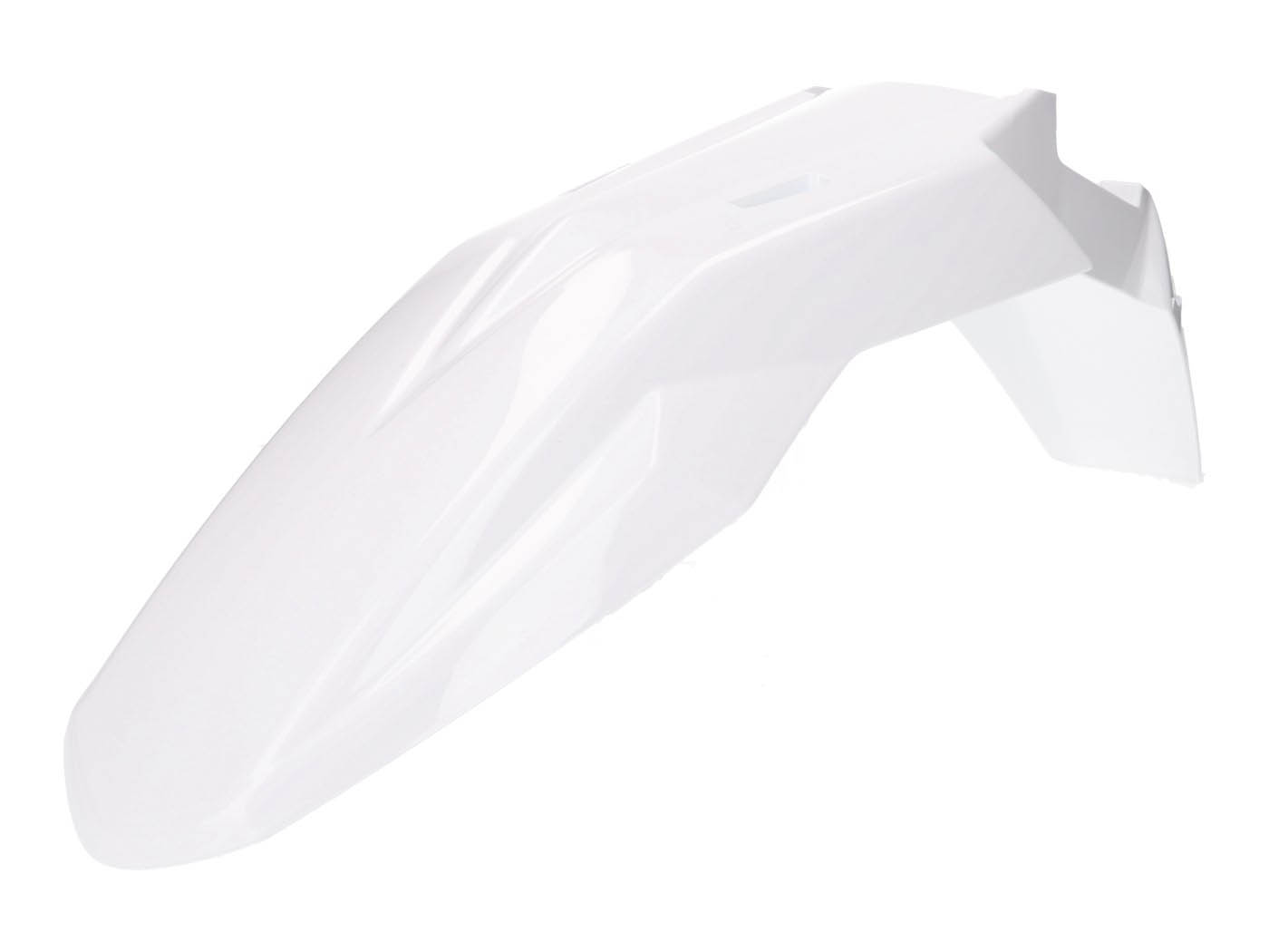 priekinis sparnas OEM baltas, skirtas Aprilia RX, SX, Derbi Senda, Gilera RCR, SMT 50 Euro4 2018-