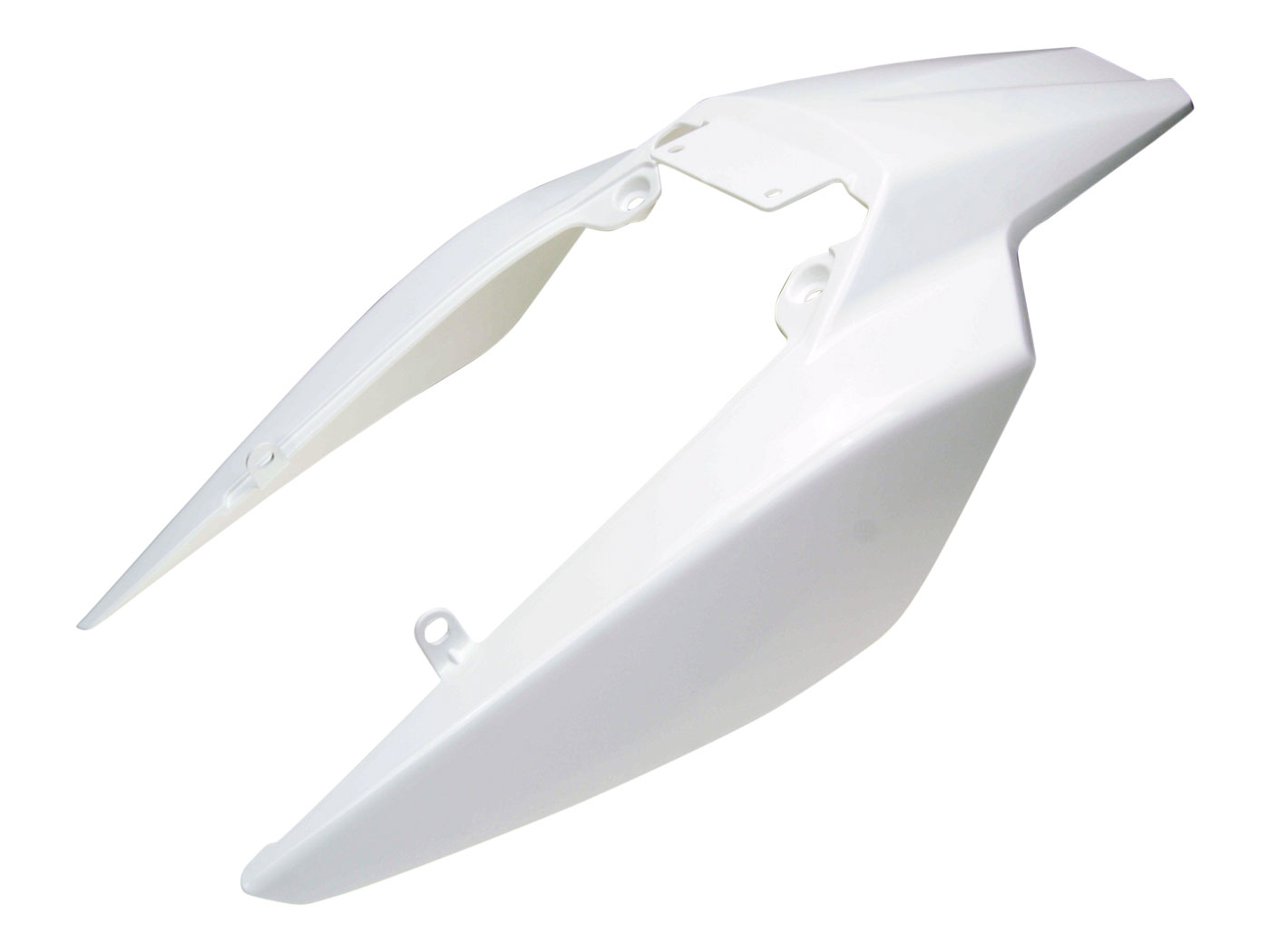 galinis skydelis OEM baltas, skirtas Derbi Senda 2011-, Gilera RCR, SMT 2011-