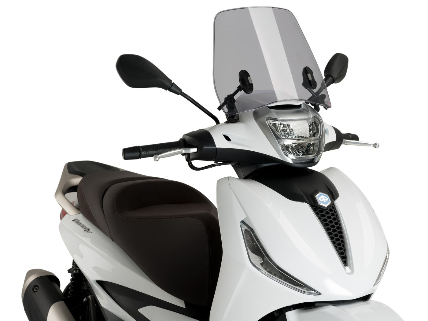 priekinis stiklas Puig Trafic dūmai Piaggio Beverly 300, 400 ie 2021-