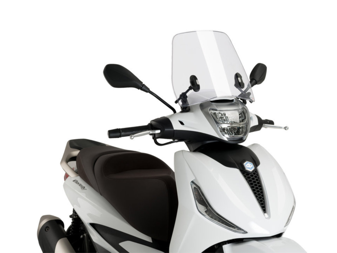 priekinis stiklas Puig Trafic skaidrus / skaidrus, skirtas Piaggio Beverly 300ie / 400ie 2022-