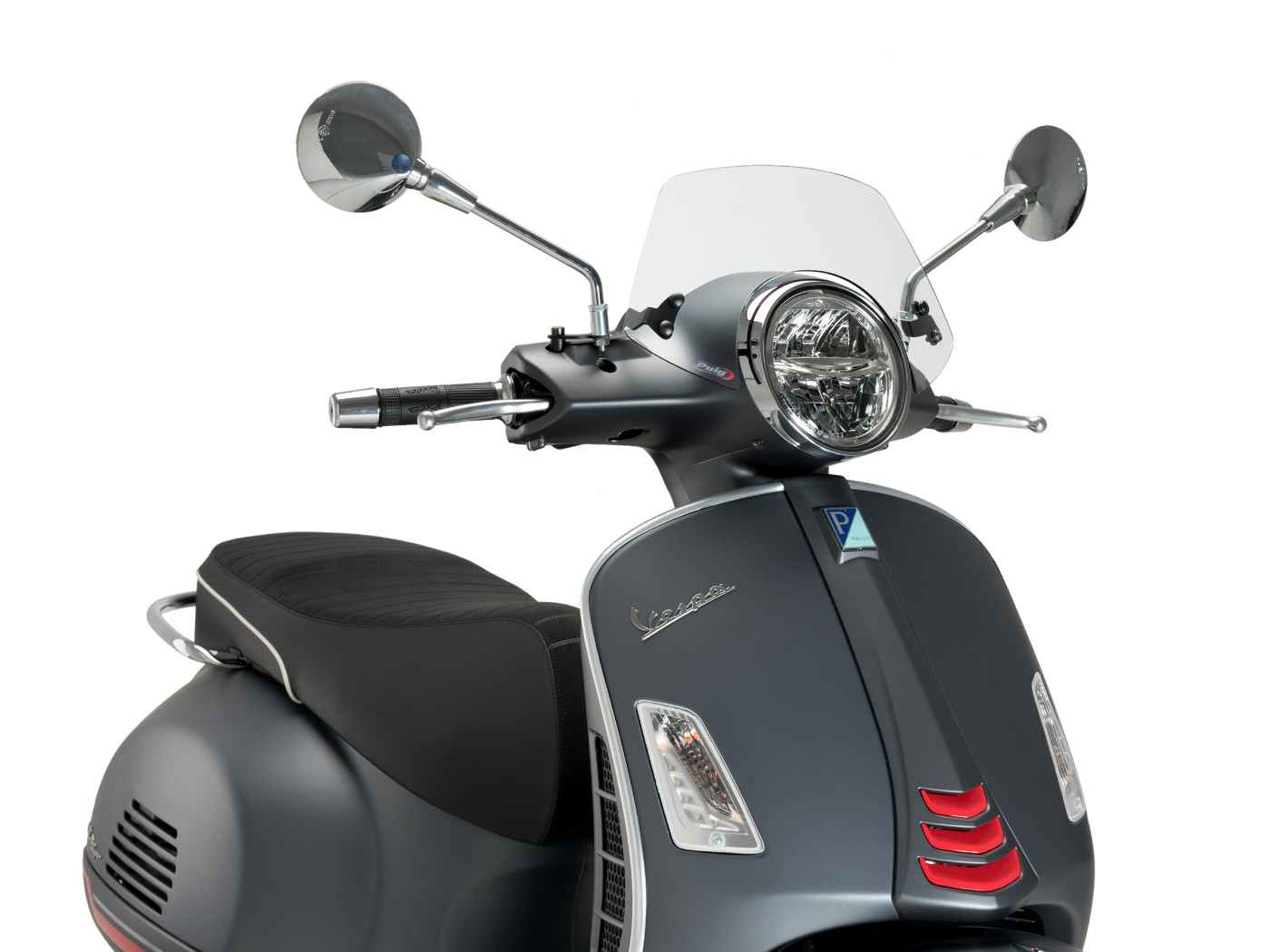 priekinis stiklas Puig GTS Sport skaidrus skirtas Vespa GTS 125, 300 2007-