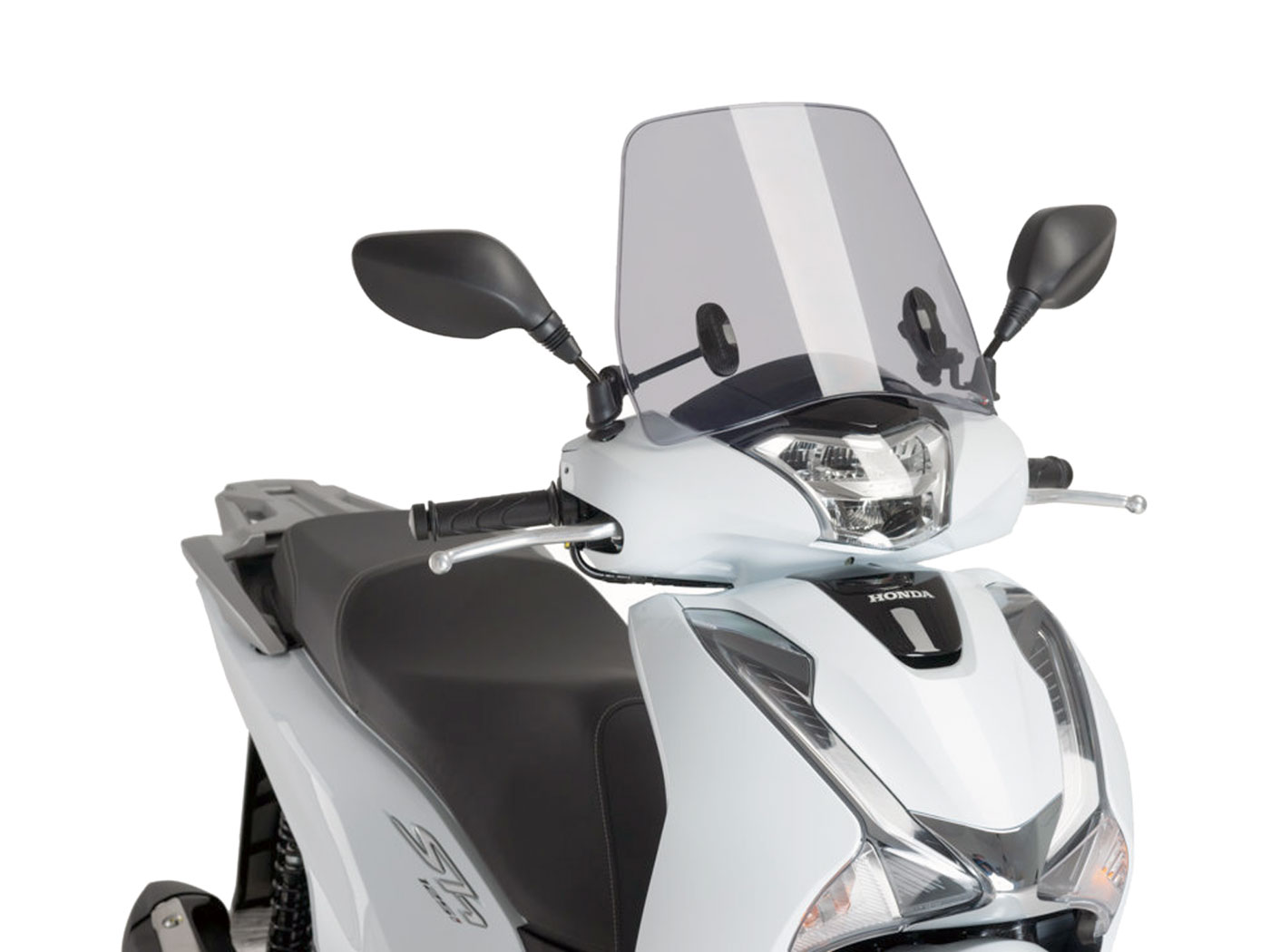priekinis stiklas Puig Trafic dūmai Honda SH Scoopy 125i, 150i 2017-