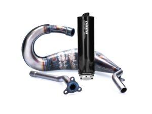 išmetimo VOCA Cross Rookie 50/70cc juodas duslintuvas skirtas Sherco 50 SM-R, SE-R
