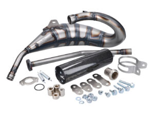 išmetimo Yasuni Cross Carbon ieškokite Aprilia RX, SX, Derbi R, SM, Gilera RCR, SMT 50cc 2 taktų EBE, EBS, D50B0 variklio