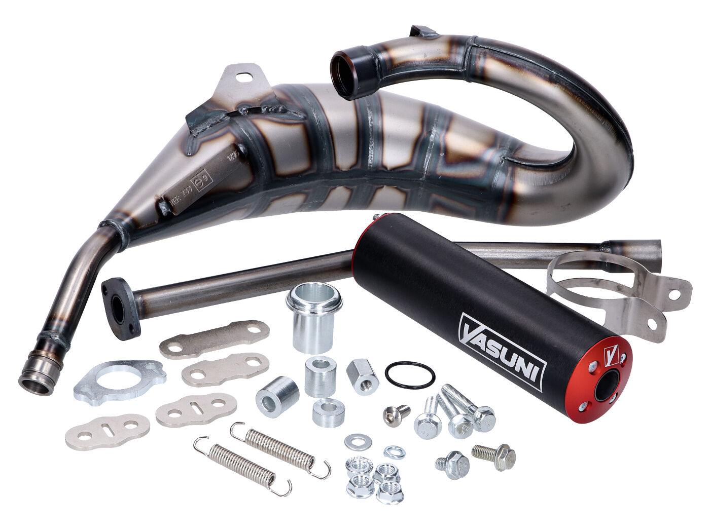 raudonas Yasuni Cross HM MAX Duslintuvas, skirtas Aprilia RX, SX, Derbi R, SM, Gilera RCR, SMT